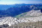 Tte de l'Estrop (2961 m) - Panorama en direction du sud-ouest