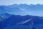 Tête de l'Estrop (2961 m) - Aiguille (3412 m) et Brec (3389 m) de Chambeyron - Mont Viso (3841 m)