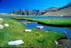 Lac Faravel (2386 m) - Le Piquet et Crte des Uvernaus