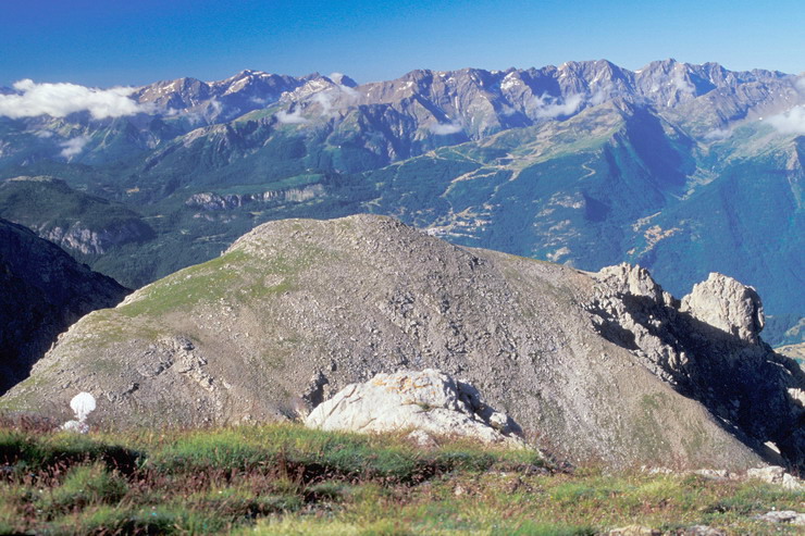 La Condamine - La Pendine et pistes de Puy-Saint-Vincent - Crête de Dormillouse (3243 m) - Tête de Vautisse (3156 m)