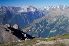 La Condamine - Pointe de l'Aiglire (3308 m) - La Blanche (2953 m) - Derrire, Le Sirac (3440 m) et Pic de Bonvoisin (3480 m)