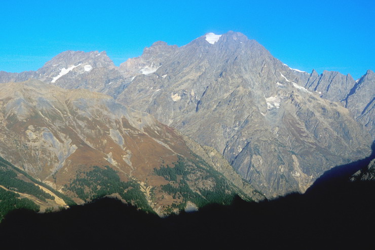 Tte d'Amont - Lever de soleil sur l'Ailefroide et le Mont Pelvoux