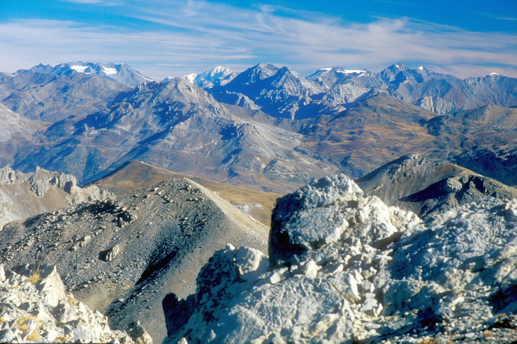 Tête d'Amont - Massifs de la Vanoise et du Mont Blanc