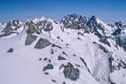 Ski en crins - Roche Faurio (3730 m) - La Grande Ruine (3765 m), la Meije (3982 m)