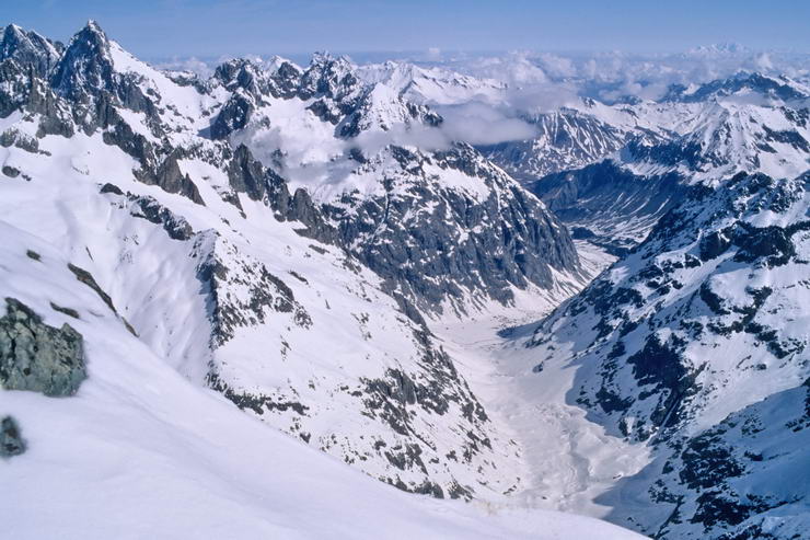 Ski en crins - Roche Faurio (3730 m) - Plate des Agneaux - Haut vallon de la Romanche
