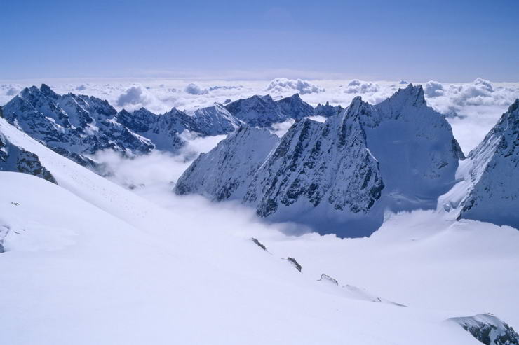 Ski en crins - Roche Faurio (3730 m) - Les Agneaux (3664 m), Pointe de la Grande Sagne (3660 m)