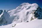 Ski en crins - Face nord des crins - Barre Noire (3751 m), Brche (3661 m), Barre (4102 m) et Dme (4015 m)