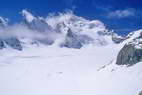 ski en crins - Pointe Mettrier (3620 m), Barre Blanche (3698 m), Barre Noire (3751 m), Barre des crins (4102 m)