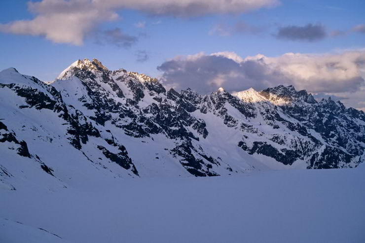 Ski en crins - Les Agneaux (3664 m), Pointe des Arcas (3479 m)