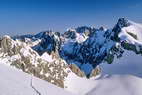 Ski en crins - Rochers de Bonne Pierre - La Grande Ruine (3765 m), le Rteau (3809 m), la Meije (3982 m)