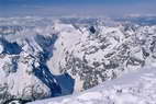 Ski en crins - Dme de neige (4015 m) - Les Rouies (3589 m), Pointe du Vallon des tages (3564 m), Glacier du Chardon
