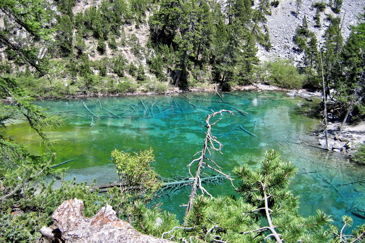 Valle troite - Lac Vert, Lago Verde (1834 m)