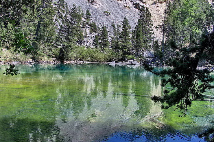 Valle troite - Lac Vert, Lago Verde (1834 m)