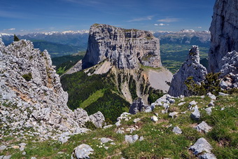 Mont Aiguille, vu de l'ouest