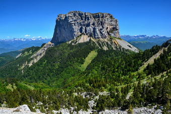 Mont Aiguille, vu de l'ouest
